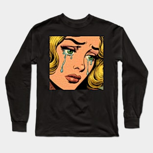 Pop art tears Long Sleeve T-Shirt